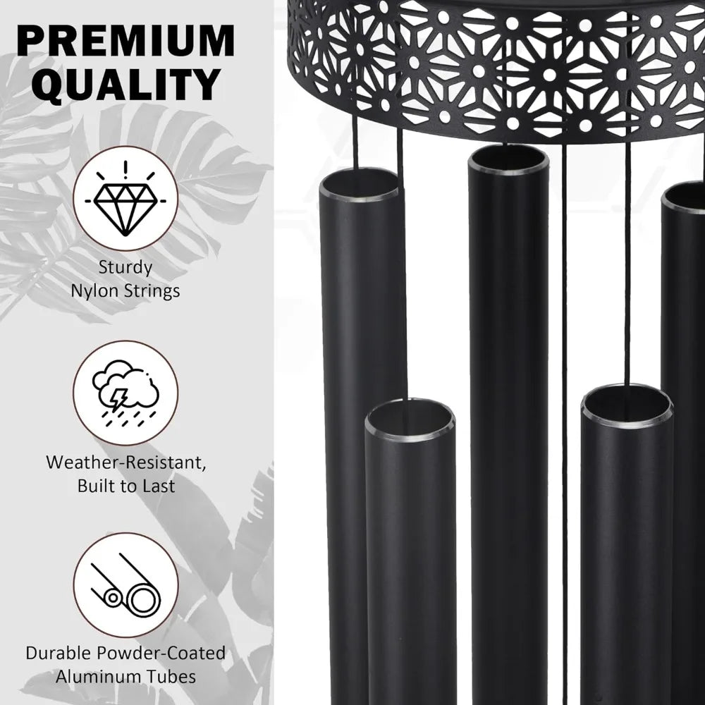 Extra Large Wind Chimes, Deep Tone - 58''  Long