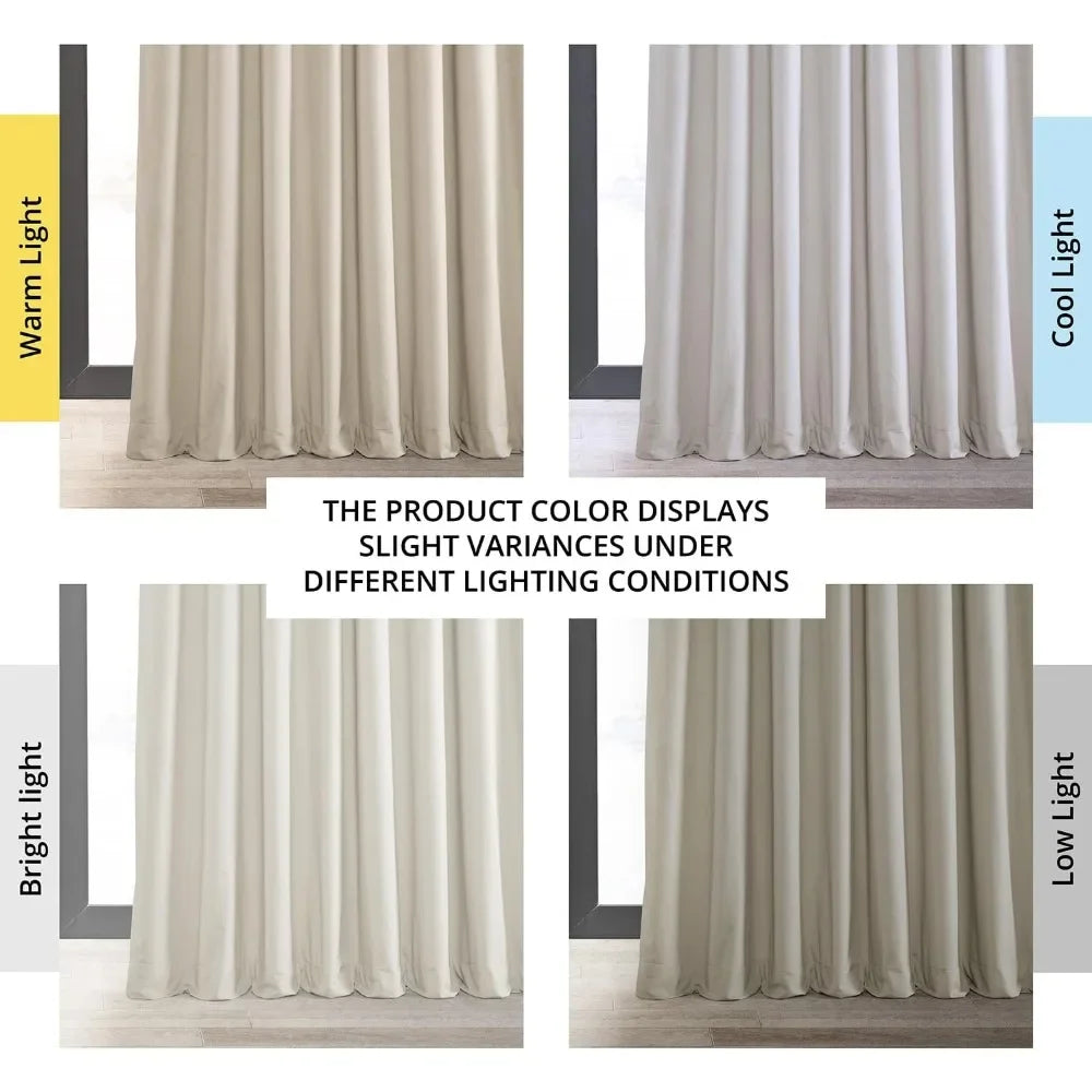 100W X 96L Window Curtains for Bedrooms or Livimg Rooms