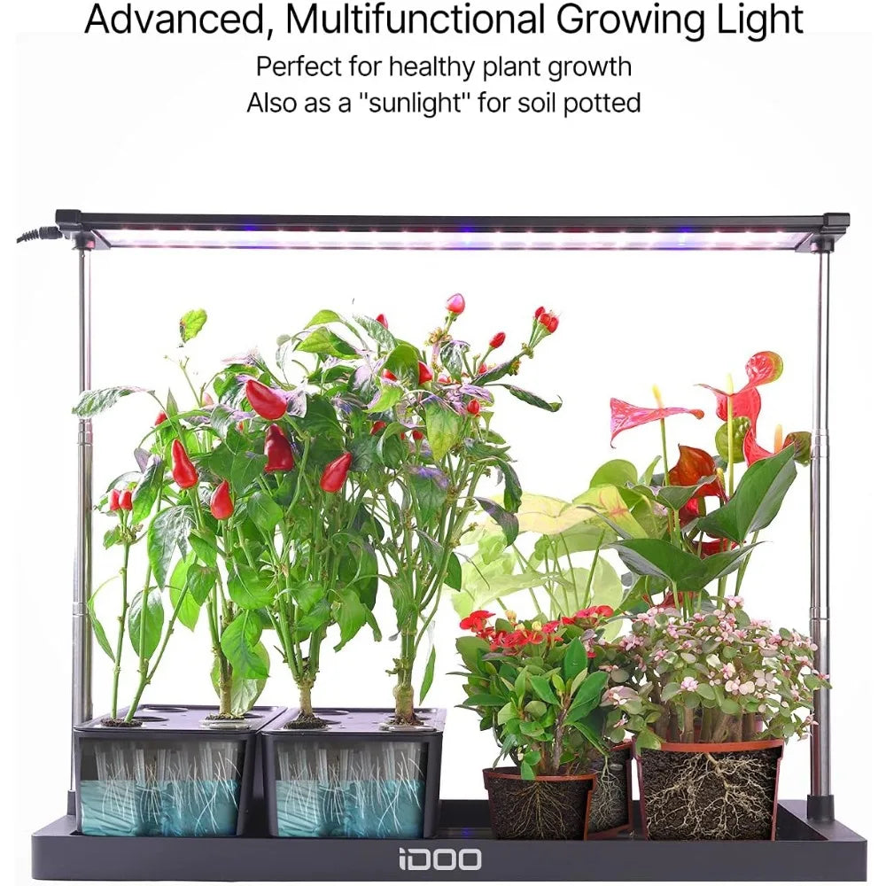 Hydroponics Indoor Growing System, 20 Pods, LED Grow Light