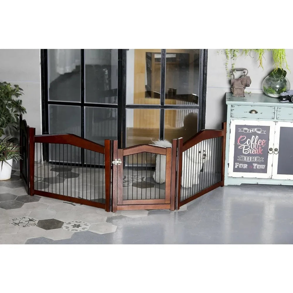 2-in-1 Configurable Pet Crate and Gate with tray