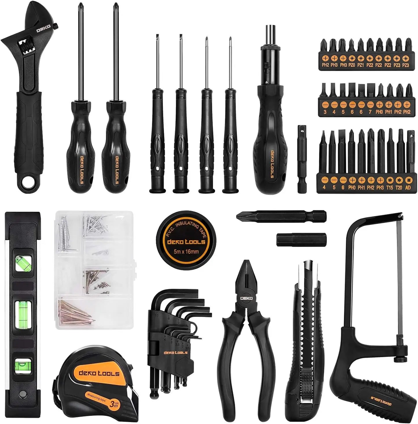 218-Piece General Household Hand Tool kit