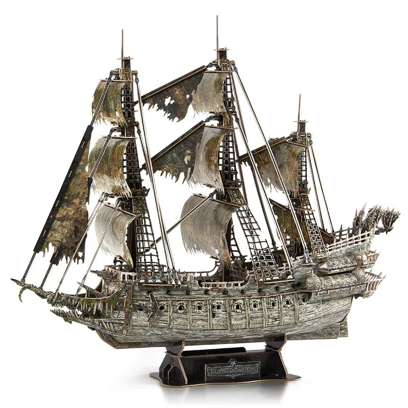 3D  jigsaw puzzle Flying Dutchman Pirates of the Caribbean model DIY